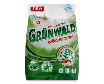 Порошок пральний Grunwald Eco «Гірська свіжість» універсальний, 3кг