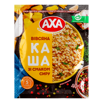 Каша швидкого приготування AXA вівсяна зі смаком сиру 40г