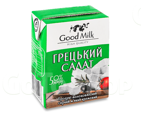 Продукт сирний Good milk Грецький салат 50%, 200г