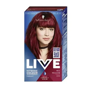 Фарба для волосся Live 043 Справжній червоний