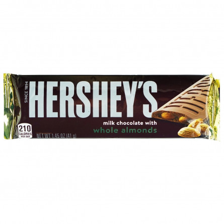 Шоколад Hershey`s молочний з мигдалем 41г