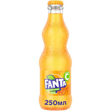 Напій Fanta Апельсин безалкогольний сильногазований 250мл скло mini slide 1
