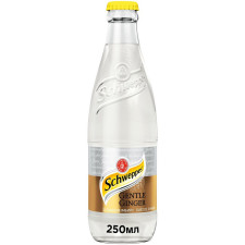 Напиток Schweppes Gentle Ginger со вкусом имбиря безалкогольный сильногазированный 250мл mini slide 1