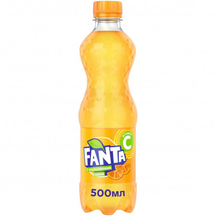 Напиток Fanta с апельсиновим соком безалкогольный сильногазированный 500мл