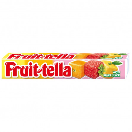 Цукерки жувальнi Fruittella Веселка асортi 42,5г