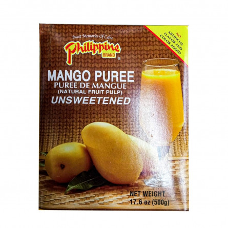 Пюре Philippine Brand манговое без сахара 500г slide 1
