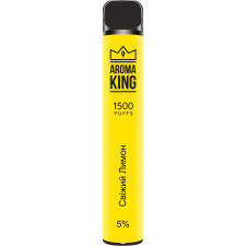Одноразова електронна сигарета Aroma King Bar 1500 5 мл 5% Свіжий лимон mini slide 1