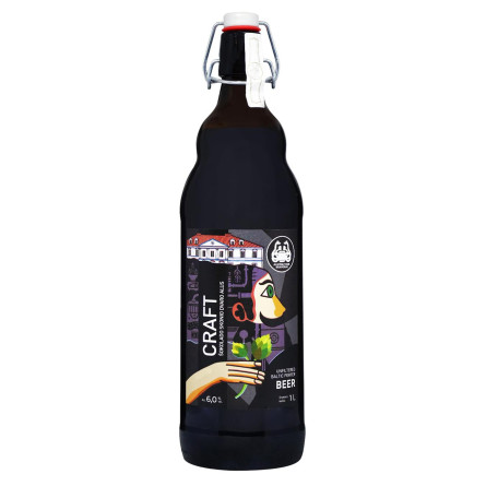 Пиво темне нефільтроване Craft sokolado skonio juodasis 5,5% 1л с/б slide 1