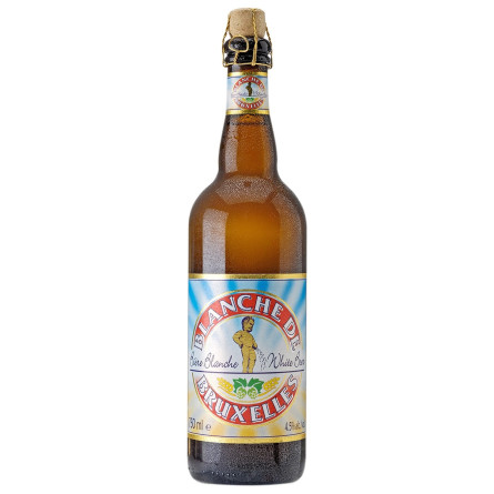 Пиво Blanche de Bruxelles світле 4,5% 0,75л