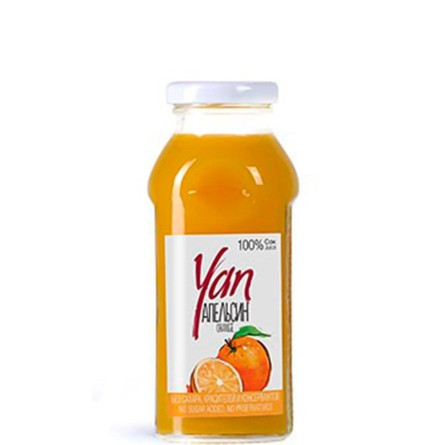Сік YAN Апельсиновий (без цукру), 0.25л