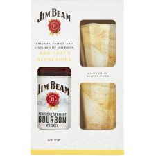 Виски Jim Beam White 4 года выдержки 0.7 л 40% + 2 стакана Хайболл mini slide 1