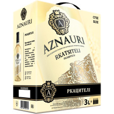 Вино Aznauri Ркацителі біле сухе 3 л 9.5-14% mini slide 1