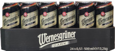 Упаковка пива Wernesgrüner Dark темне фільтроване 4.9% 0.5 л х 24 шт. mini slide 1