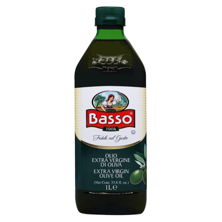 Олія оливкова Extra Virgin Basso 1л
