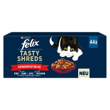 Корм Felix Tasty Shreds для котів яловичина та курка 4х80г mini slide 1