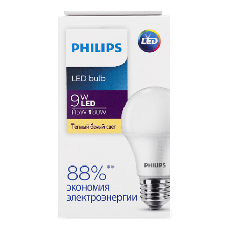 Лампа Philips Ecohome LED Bulb 9W 3000K E27 slide 1