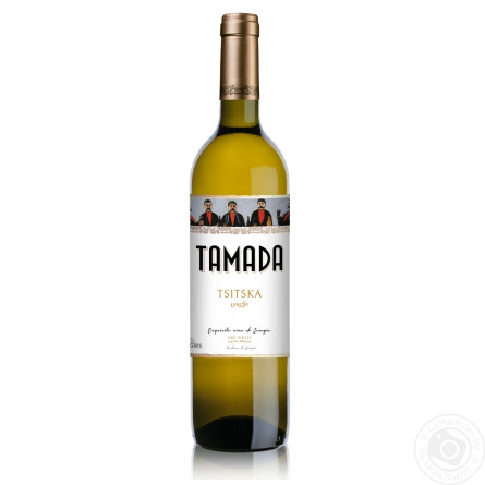 Вино Тамада Цицка біле сухе 11,5% 0,75л slide 1