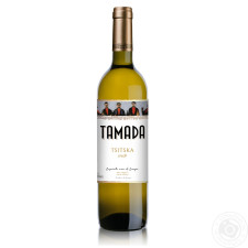 Вино Тамада Цицка белое сухое 11,5% 0,75л mini slide 1
