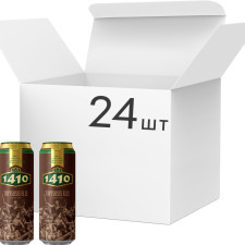 Упаковка пива Volfas Engelman 1410 Tamsusis темне фільтроване 5% 0.568л x 24 шт mini slide 1