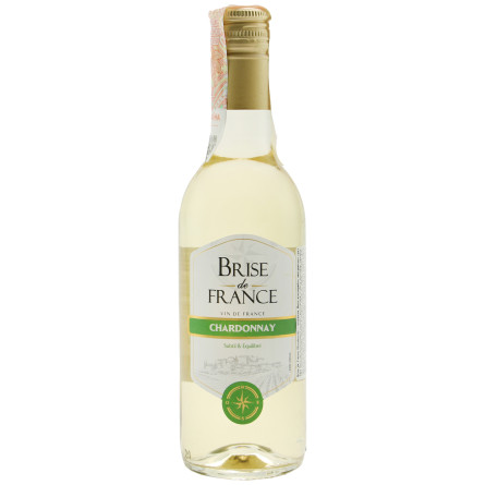Вино Brise de France Chardonnay біле сухе 12,5% 250мл