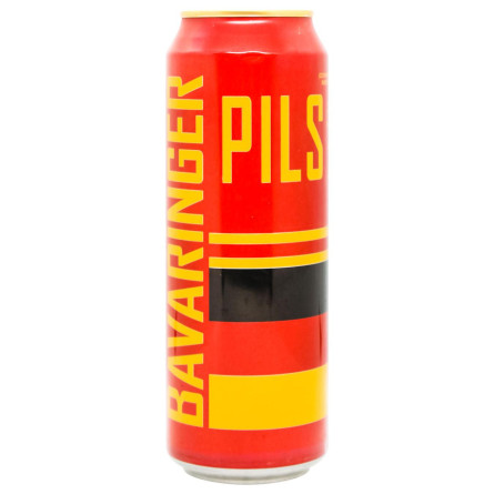 Пиво Bavaringer Pils светлое фильтрованное 4,8% 0,5л slide 1