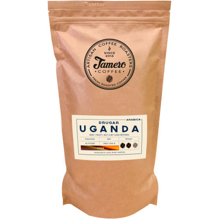 Кофе в зернах Jamero Свежеобжаренный Уганда Другар 1 кг