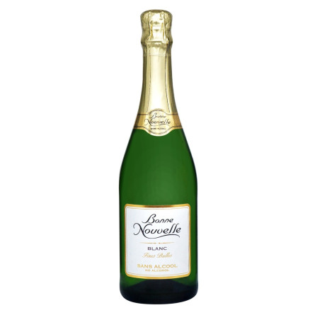Напій на основі ігристого вина Bonne Nouvelle безалкогольний білий напівсолодкий 0,75л