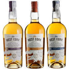 Набір віскі West Cork Small Batch Port Cask 3 уо 0.7 л 43% + West Cork Small Batch Rum Cask 3 уо 0.7 л 43% + West Cork Small Batch Sherry Cask 3 уо 0.7 л 43% mini slide 1