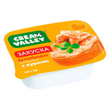 Закуска Cream Valley бутербродная пастообразная с курицей 160г mini slide 1