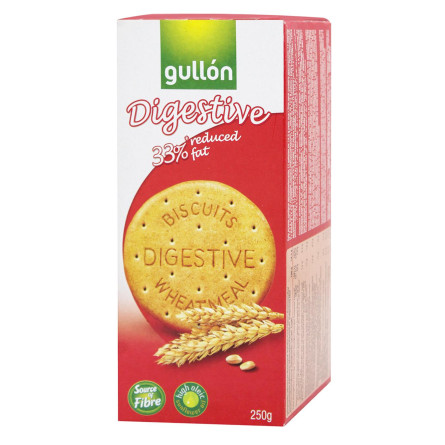 Печенье Gullon Digestive с пониженным содержанием жира 250г