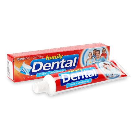 Паста зубна Dental Family «Комплексний захист та відбілювання» slide 1