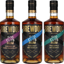 Набір ром 500 Cuts Cherry and Dark Chocolate Rum 0.7 л 40% + Coconut and Vanilla Rum 0.7 л 40% + Pineapple and Mango Rum 0.7 л 40% mini slide 1