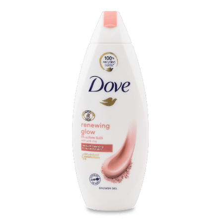 Крем-гель для душу Dove «Відновлення з рожевою глиною»