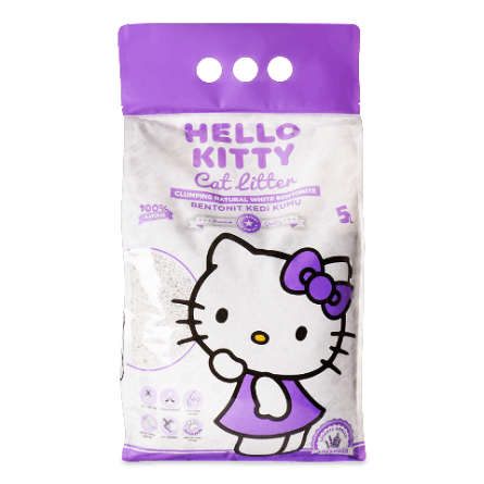 Наповнювач Hello Kitty бентонітовий з ароматом лаванди