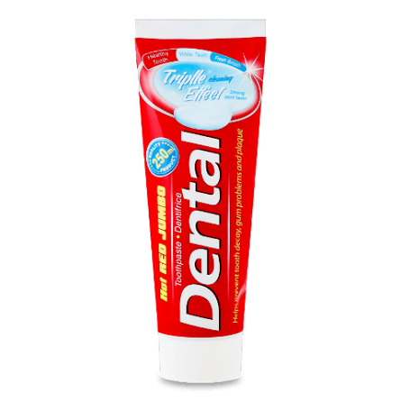 Паста зубна Dental Hot Red Jumbo «Потрійний ефект» slide 1