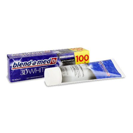 Паста зубна Blend-a-med 3D White з деревним вугіллям