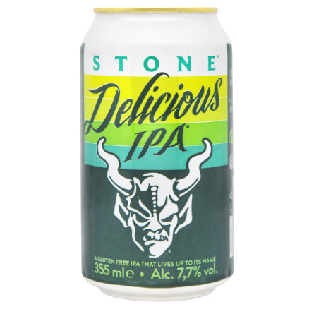 Пиво світле Stone Delicious IPA 7,7% 0,33л з/б