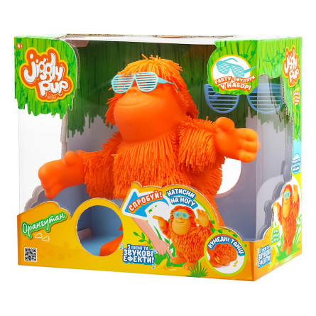 Іграшка Jiggly Pup інтерактивна танцюючий Орангутан помаранчевий JP008-OR