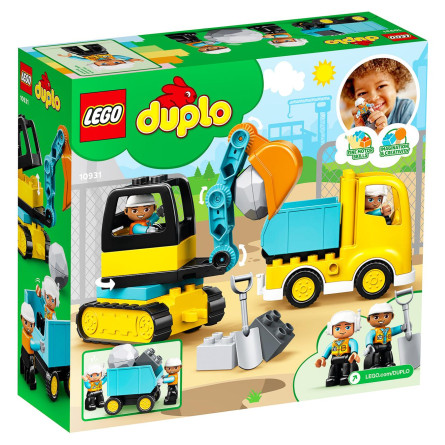 Конструктор Lego Duplo Вантажівка та гусеничний екскаватор 10931