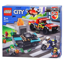 Конструктор Lego City 60319 Пожарная спасательная служба и полицейское преследование mini slide 1