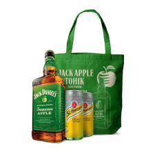 Набір Jack Daniel's Tennessee Apple Тонік Schweppes 2*0.33л + шопер mini slide 1