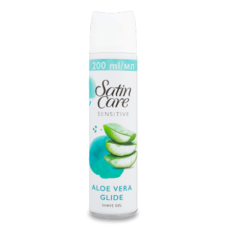 Гель для гоління Satin Care алое для чутливої шкіри