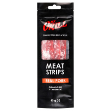 Колбаски Mr.Grill Meat Strips Real Pork сырокопченые 50г mini slide 1