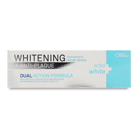 Паста зубна Edel + white «Антиналіт + відбілювання» slide 1
