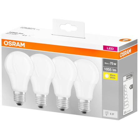 OSRAM ЛАМПА A60 10W 2700К E27