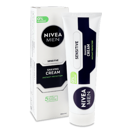 Крем для гоління Nivea для чутливої шкіри slide 1