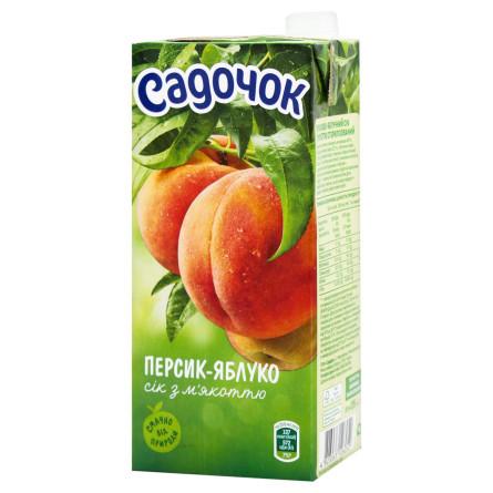 Сік Садочок персик-яблуко 0,95л