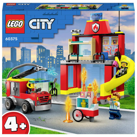 Конструктор Lego City Пожарное депо и пожарная машина