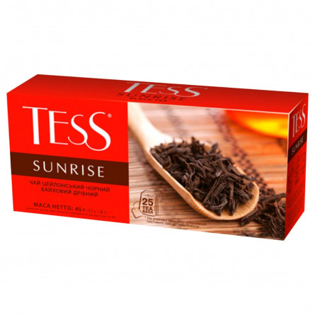 Чай чорний Tess Sunrise в пакетиках 1,8г х 25шт