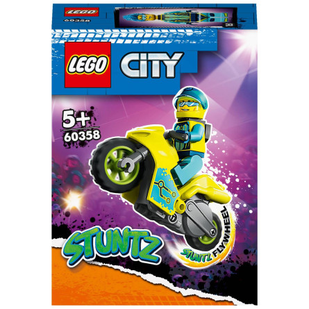 Конструктор Lego City Каскадерський кібермотоцикл 60358